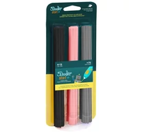 3Doodler Start 3DS-ECO-MIX3-75 3D nyomtatási anyag Komposztálható műanyag Fekete, Szürke, Világos rózsaszín 1 g
