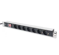 Digitus DN-95402 elektromos elosztó 2 M 7 AC kimenet(ek) Fekete