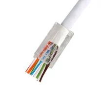 QCRJ45 CAT6 UTP 100 Quick connect U/UTP CAT6 data connector RJ45 with white thule 100 pcs