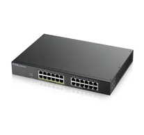 Zyxel GS1900-24EP Vezérelt L2 Gigabit Ethernet (10/100/1000) Ethernet-áramellátás (PoE) támogatása Fekete