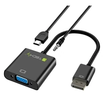 Techly IDATA HDMI-VGA2AU HDMI a VGA D-sub 15 tűs adapter 1,8m