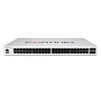 FortiSwitch-448E Layer 2/3 FortiGate switch controller compatible switch with 48 x GE RJ45 ports, 4 x 10 GE SFP+