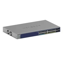 NETGEAR GS728TXUP Vezérelt Gigabit Ethernet (10/100/1000) Ethernet-áramellátás (PoE) támogatása 1U Szürke