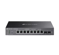 TP-Link Omada SG2210XMP-M2 hálózati kapcsoló Vezérelt L2/L2+ 2.5G Ethernet (100/1000/2500) Ethernet-áramellátás (PoE) támogatása Asztali/falra szerelhető Fekete