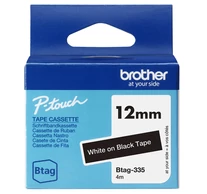 Brother BTAG-335 címkéző szalag Fekete alapon fehér