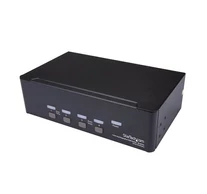 StarTech.com SV431DPDDUA2 KVM kapcsoló Keretállvány Fekete