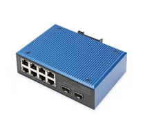 Digitus DN-651146 hálózati kapcsoló Beállítást nem igénylő (unmanaged) Fast Ethernet (10/100) Fekete, Kék
