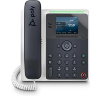 HP Poly Edge E100 IP Phone and PoE-enabled IP telefon Fekete IPS