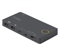 StarTech.com SV221HUC4K KVM kapcsoló Fekete