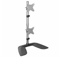 StarTech.com ARMDUOVS asztali TV konzol 68,6 cm (27") Fekete, Ezüst
