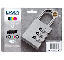 Epson Padlock C13T35864020 tintapatron 1 db Eredeti Standard teljesítmény Fekete, Cián, Magenta, Sárga