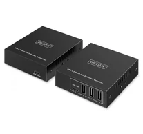 Kiterjesztő Cat.6A csavart érpáron USB 3.1 Gen1 akár 100m-ig, 3x USB-A, 1x USB-C akár 5 Gbps-ig, 1x RJ45 (Gigabit Ethernet) - készlet (vevő/adó)