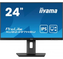 iiyama XUB2497HSU-B2 számítógép monitor 60,5 cm (23.8") 1920 x 1080 pixelek Full HD LED Fekete