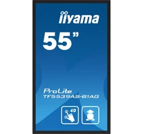 iiyama TF5539AS-B1AG tartalomszolgáltató (signage) kijelző Kioszk formatervezés 138,7 cm (54.6") LED 435 cd/m² 4K Ultra HD Fekete Érintőképernyő Beépített proce