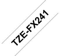 Brother TZE-FX241 címkéző szalag Fehéren fekete TZ
