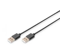 Digitus AK-300100-010-S USB kábel USB 2.0 1 M USB A 0,48 Gbit/s Fekete
