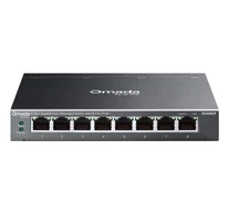 TP-Link Omada ES208GP hálózati kapcsoló Vezérelt L2 Gigabit Ethernet (10/100/1000) Ethernet-áramellátás (PoE) támogatása DIN rail Fekete