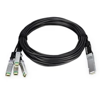 PLANET 100G QSFP28 to 4 25G SFP28 hálózati kábel Fekete, Fémes 3 M