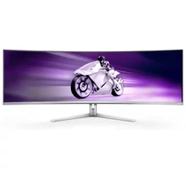 Philips Evnia 8000 49M2C8900/00 számítógép monitor 124,2 cm (48.9") 5120 x 1440 pixelek Dual QHD QD-OLED Fehér