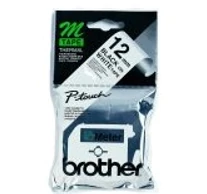 Brother Labelling Tape - 12mm, Black/White, Blister címkéző szalag M