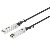 Intellinet 508407 InfiniBand és száloptikai kábel 1 M SFP+ Fekete, Ezüst