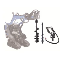 Scheppach Földfúró meghajtás + földfúrószár 100 mm +  földfúrószár 200 mm (MKL 730)