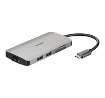 D-Link DUB-M810 dokkoló állomás és port replikátor Vezetékes Thunderbolt 3 Ezüst