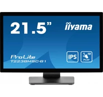 iiyama ProLite T2238MSC-B1 számítógép monitor 54,6 cm (21.5") 1920 x 1080 pixelek Full HD LED Érintőképernyő Fekete