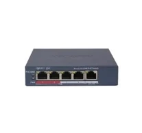 Hikvision DS-3E1105P-EIV2 hálózati kapcsoló Vezérelt Fast Ethernet (10/100) Ethernet-áramellátás (PoE) támogatása Szürke