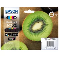 Epson Kiwi 202XL tintapatron 1 db Eredeti Nagy (XL) kapacitású Fekete, Fotó fekete, Cián, Magenta, Sárga