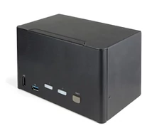 StarTech.com SV231QDPU34K KVM kapcsoló Fekete