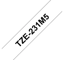Brother TZE-231M5 címkéző szalag Fehéren fekete