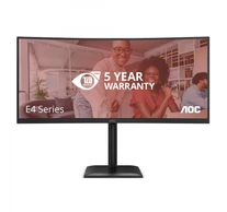 AOC E4 CU34E4CV számítógép monitor 86,4 cm (34") 3440 x 1440 pixelek UltraWide Quad HD LCD Fekete