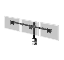Desk Mount - Clamp - 30 kg - 25.4 cm (10") - 68.6 cm (27") - 100 x 100 mm - Black