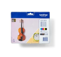 Brother LC127XLVALBP tintapatron 4 db Eredeti Fekete, Cián, Magenta, Sárga