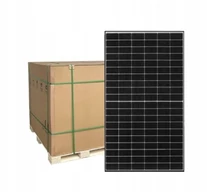36 darabos raklap: PV modul JA Solar 500W, mono-Si, bifaciális, N-típusú félcellák 182mm, kb. 120cm kábelek, MC4-EVO2A csatlakozó, 27,3kg súly, Teljes Fekete