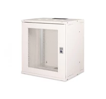 19" 12U falra szerelhető hálózati szekrény, SOHO PRO 595 x 540 x 400 mm, perforált ajtó, szürke, összeszerelés nélkül, 60 kg
