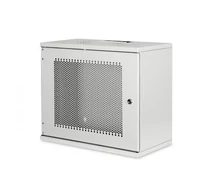 19" 9U hálózati szekrény, 540x400, perforált ajtó, szürke, osztatlan, össze nem szerelt, 60kg, 460x540x400 mm, perforált elülső ajtó, szürke