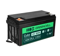 Green Cell Cube AGM VRLA IP54 12V 65Ah karbantartásmentes akkumulátor fűnyírókhoz, robogókhoz, hajókhoz és kerekesszékekhez