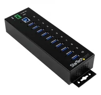 StarTech.com ST1030USBM hálózati csatlakozó USB 3.2 Gen 1 (3.1 Gen 1) Type-B 5000 Mbit/s Fekete