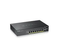 Zyxel GS2220-10HP-EU0101F hálózati kapcsoló Vezérelt L2 Gigabit Ethernet (10/100/1000) Ethernet-áramellátás (PoE) támogatása Fekete