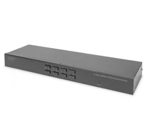 8-Portos KVM Kapcsoló, 19" Rack, 4K 30Hz, 8xHDMI Bemenet, 1xHDMI Kimenet, 2xUSB A