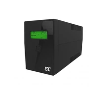 Green Cell UPS01LCD szünetmentes tápegység (UPS) Vonal interaktív 0,6 kVA 360 W 2 AC kimenet(ek)