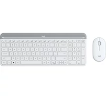 Logitech 920-009201 billentyűzet Egér mellékelve Univerzális Vezeték nélküli RF QWERTY Északi Fehér