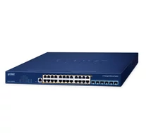 PLANET Layer 3, 24-Port 2.5GBASE-T 95W 802.3bt PoE + 6-Port 10GBASE-X SFP+ Managed Ethernet Switch Vezérelt L3 2.5G Ethernet (100/1000/2500) Ethernet-áramellátá