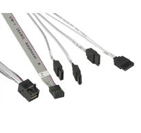 Supermicro MiniSAS / 4 SATA 0.55 m 0,55 M Szürke, Fehér