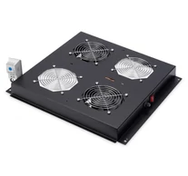 Digitus DN-19 FAN-2-B-N rack tartozék Ventilátor panel