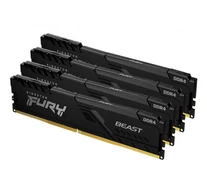 Kingston Technology FURY Beast 64GB 3200MT/s DDR4 CL16 DIMM (4-es készlet) 1Gx8 Fekete