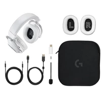 Logitech G 981-001269 headphones/headset Wireless Head-band Gaming Bluetooth White