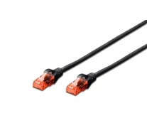 Digitus DK-1617-0025/BL hálózati kábel Fekete 0,25 M Cat6 U/UTP (UTP)